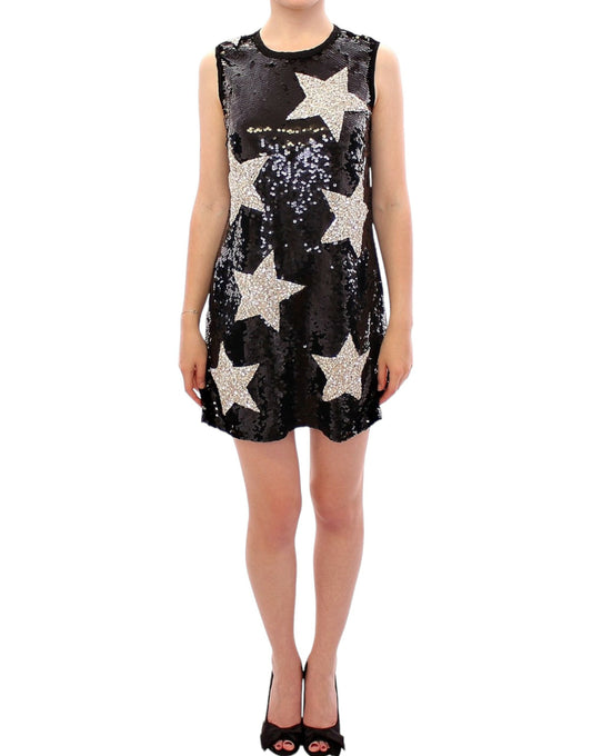 Dolce & Gabbana Masterpiece black crystal swarovski stars sheath dress Dolce & Gabbana