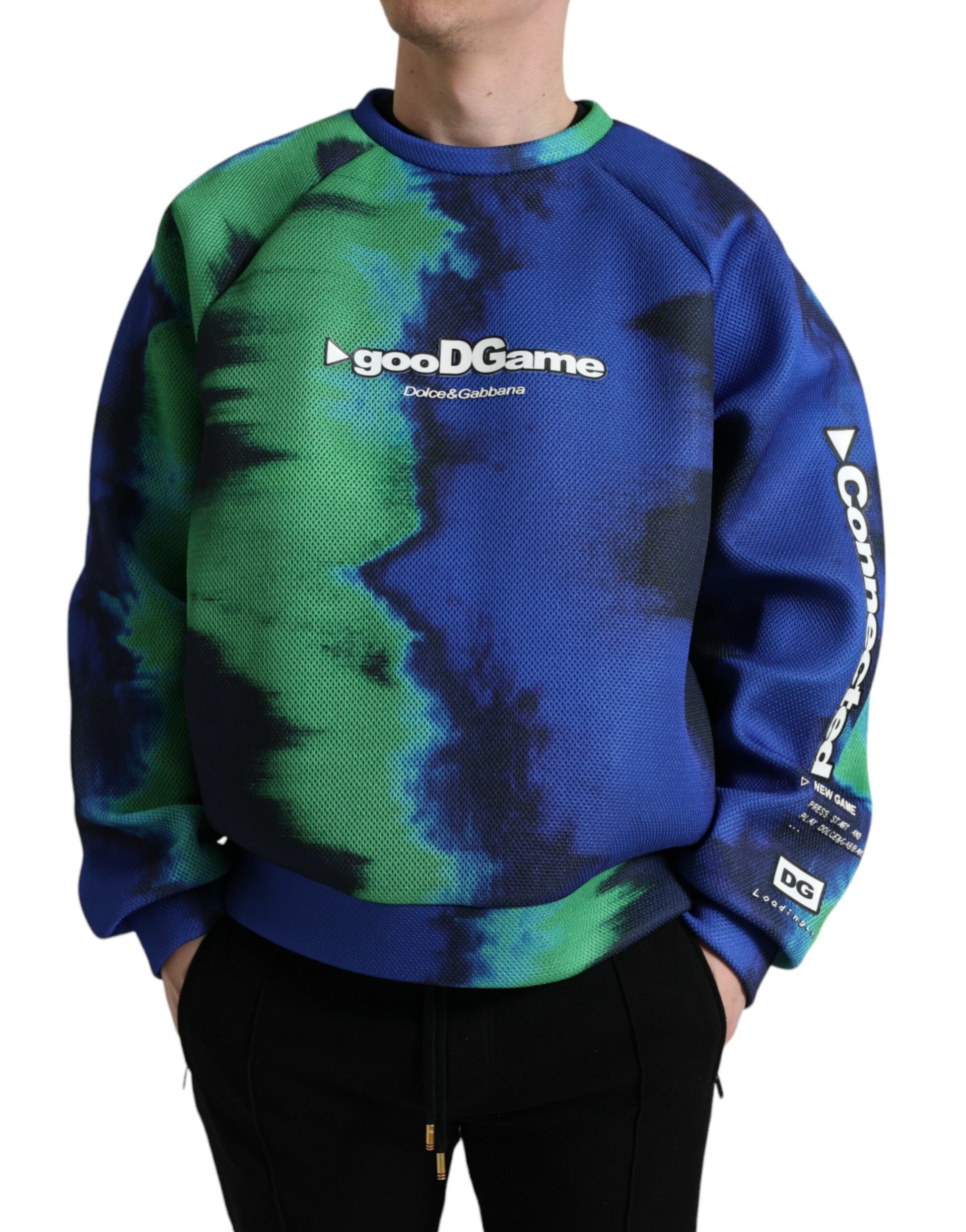 Dolce & Gabbana Multicolor Logo Crewneck Pullover Sweater Dolce & Gabbana
