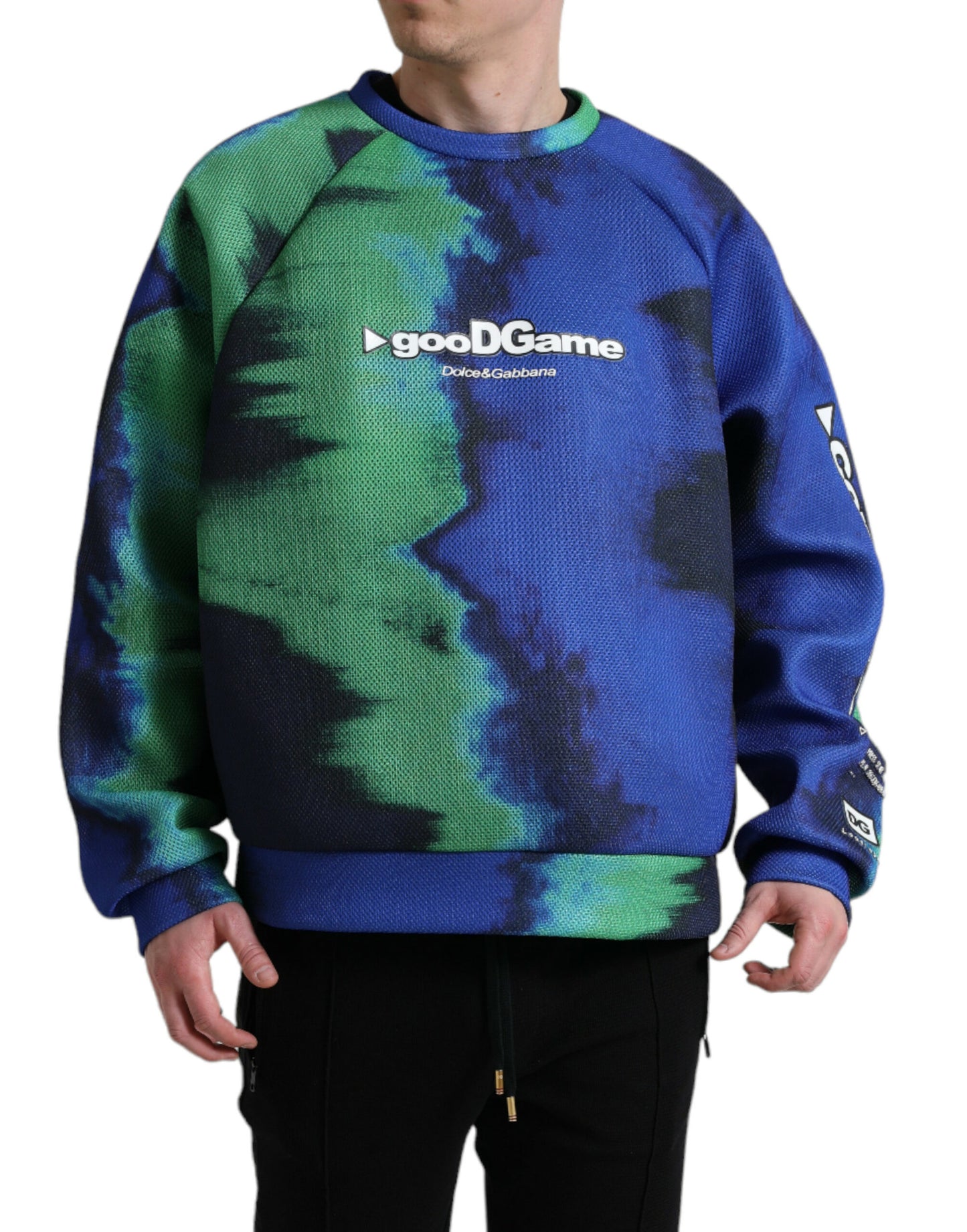 Dolce & Gabbana Multicolor Logo Crewneck Pullover Sweater Dolce & Gabbana