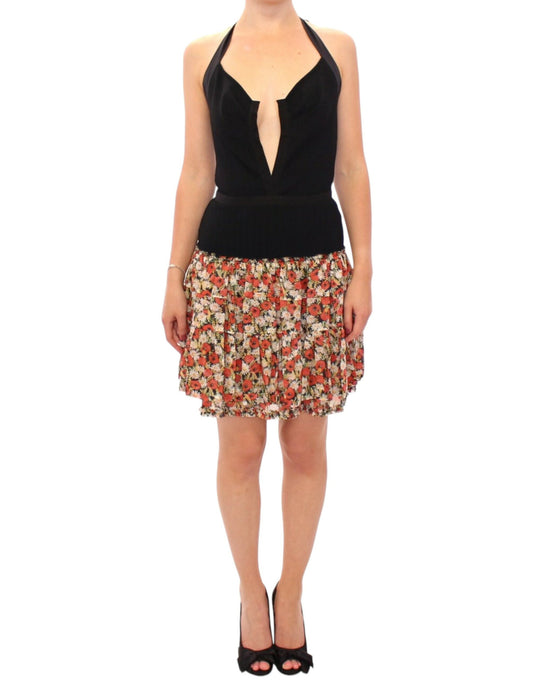 Dolce & Gabbana Multicolor floral bubble halterneck dress Dolce & Gabbana