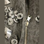 Dolce & Gabbana black floral dress with crystal embellishments, featuring a fitted silhouette and elegant design.