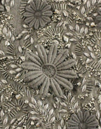 Black floral crystal-embellished dress by Dolce & Gabbana, featuring intricate floral details and elegant design.
