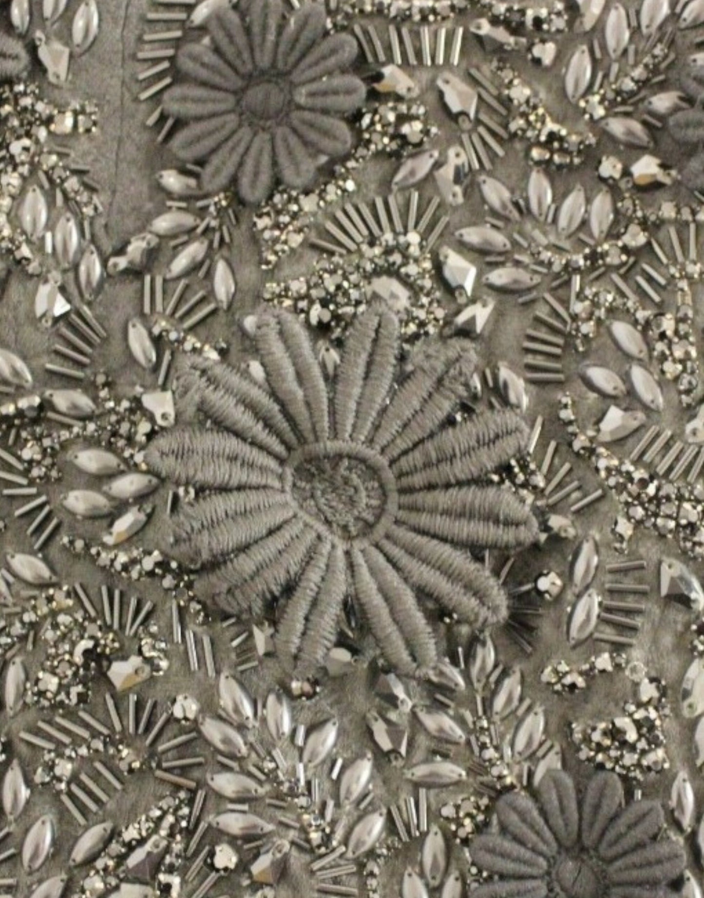 Dolce & Gabbana Black floral crystal embedded dress Dolce & Gabbana