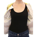 Vladimiro Gioia White Gold Purple Leather Jacket