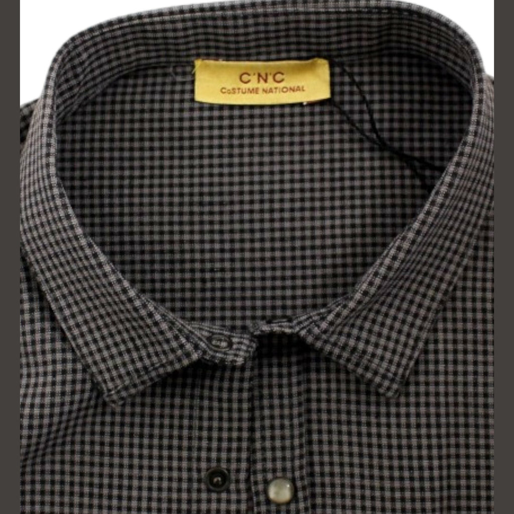 Costume National Gray linen casual shirt