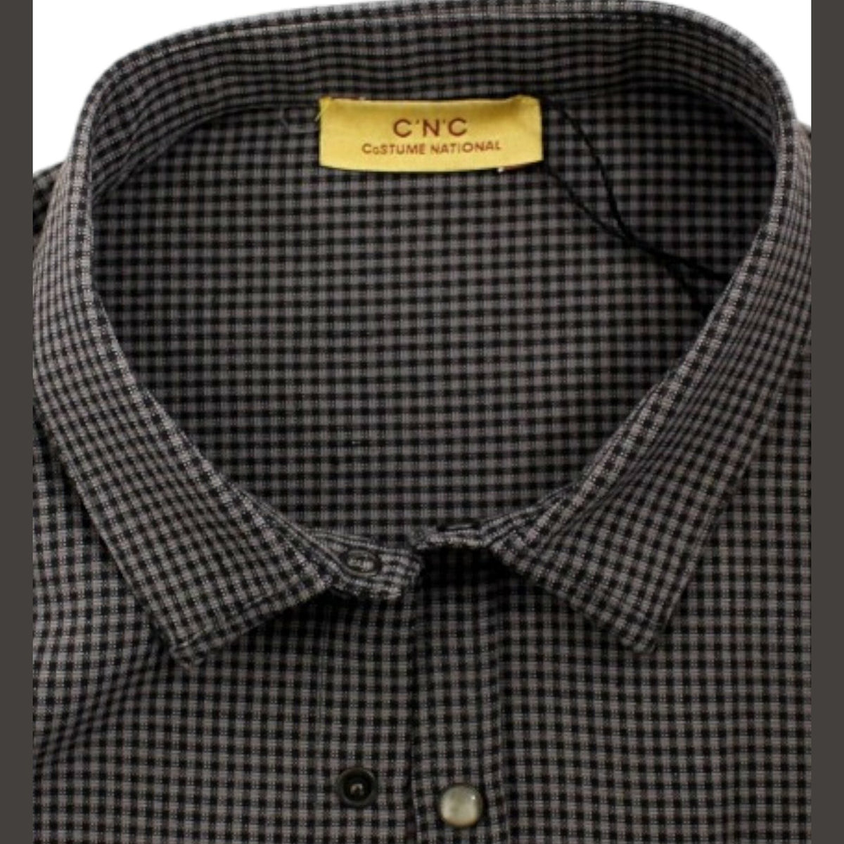 Costume National Gray linen casual shirt