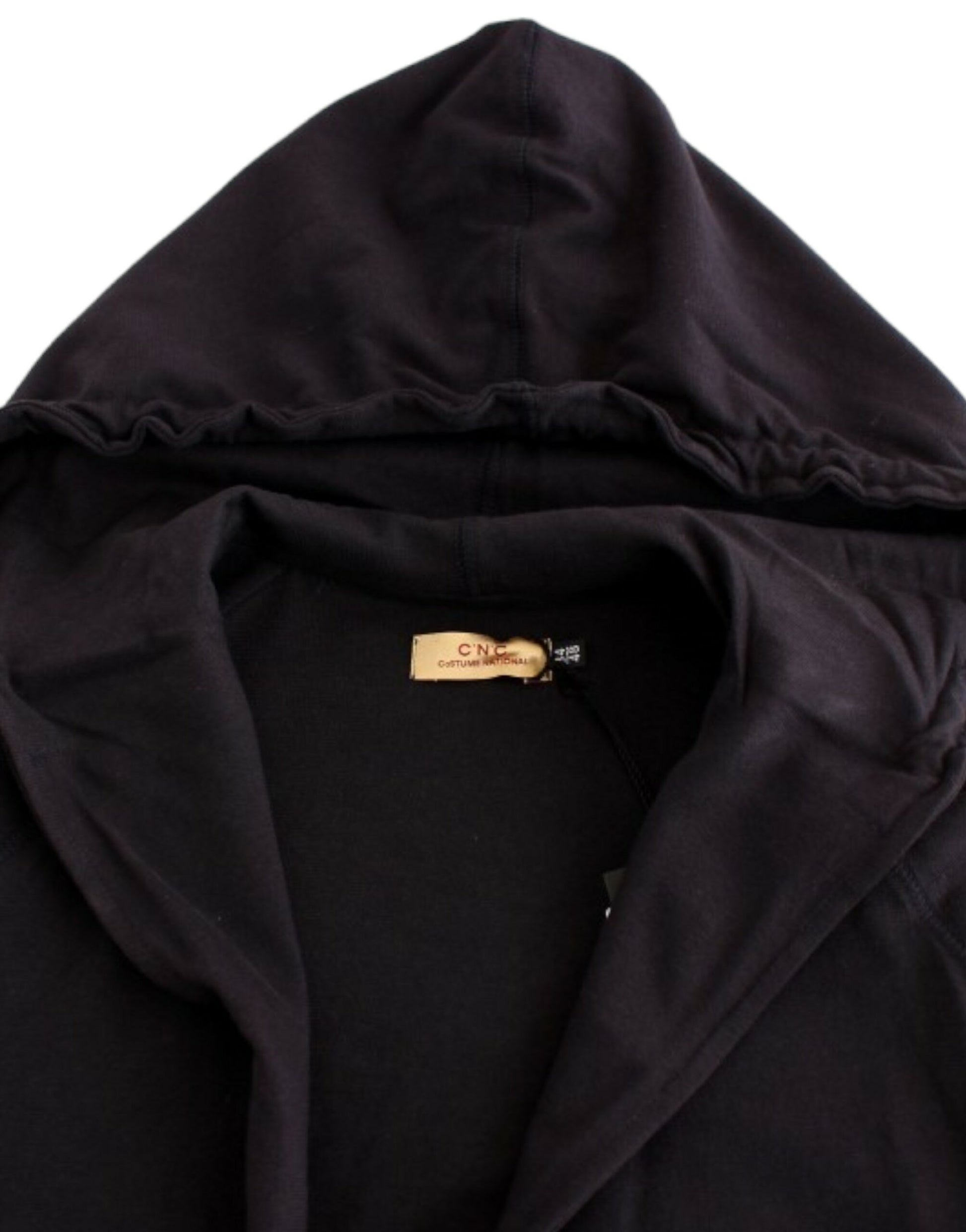 Costume National Blue hooded cotton sweater Costume National