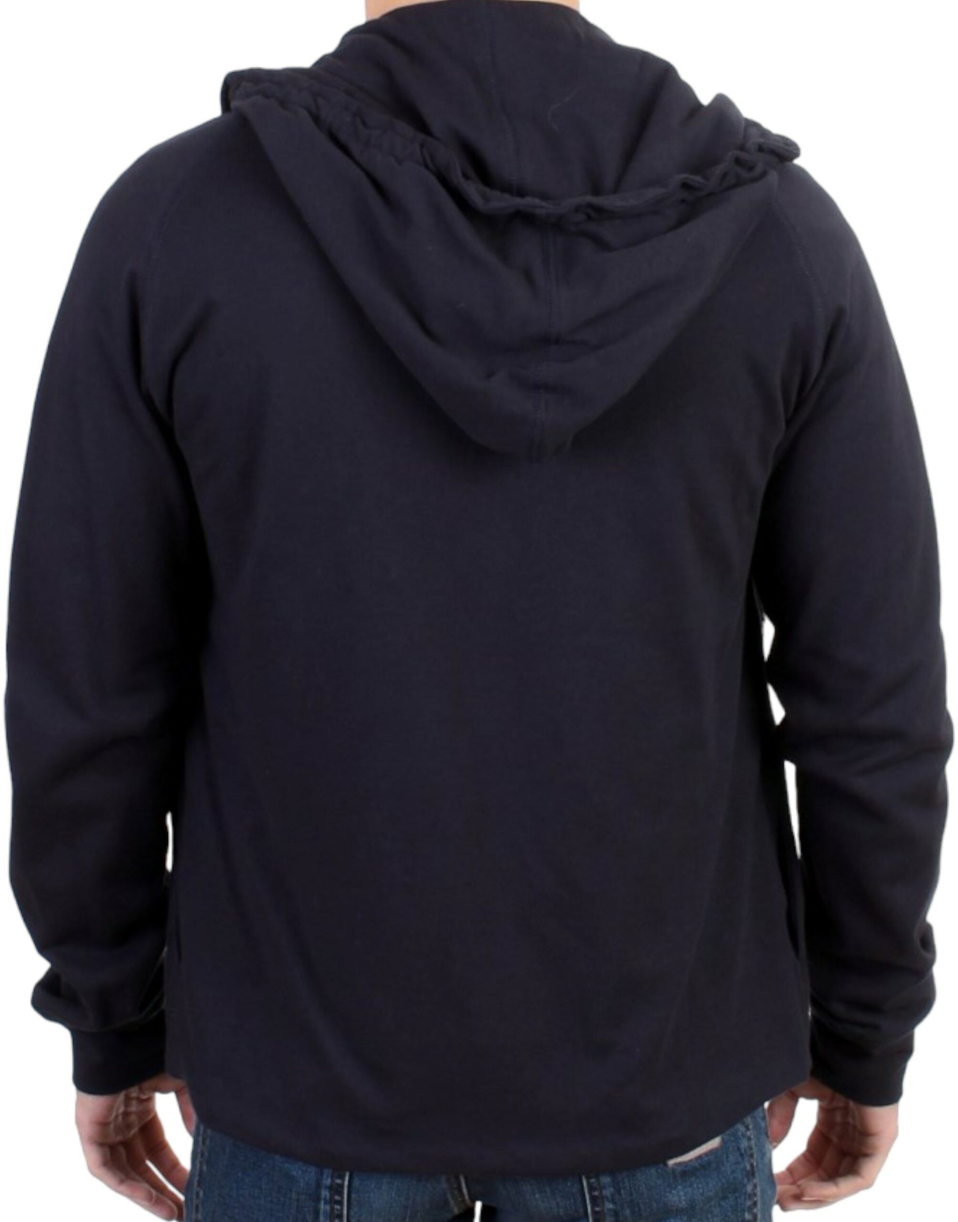 Costume National Blue hooded cotton sweater Costume National