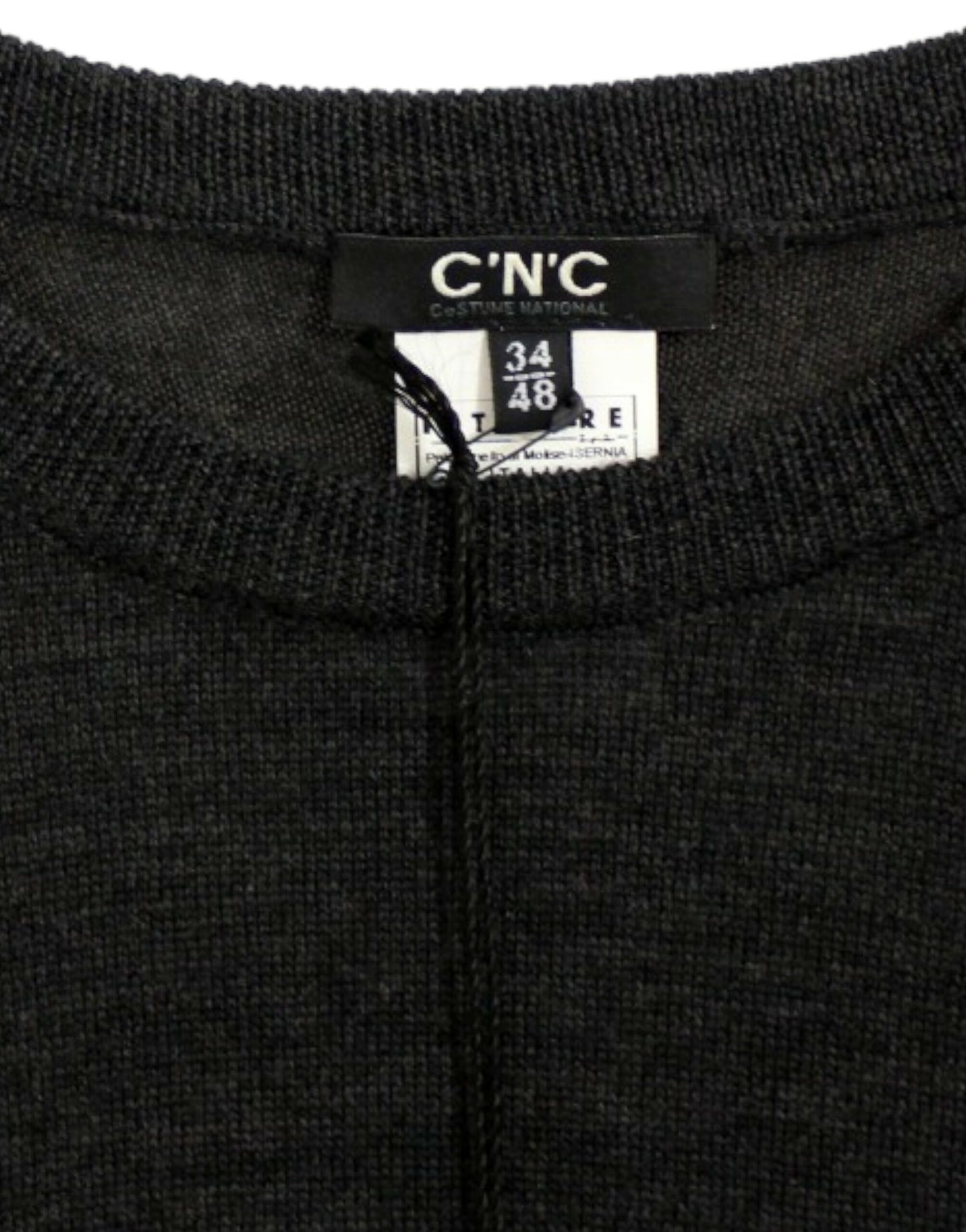 Costume National Gray crewneck pullover sweater Costume National