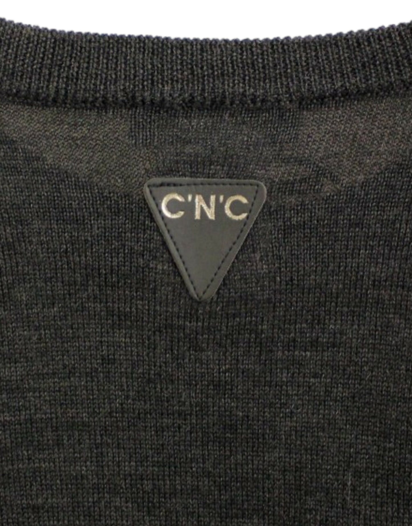 Costume National Gray crewneck pullover sweater Costume National
