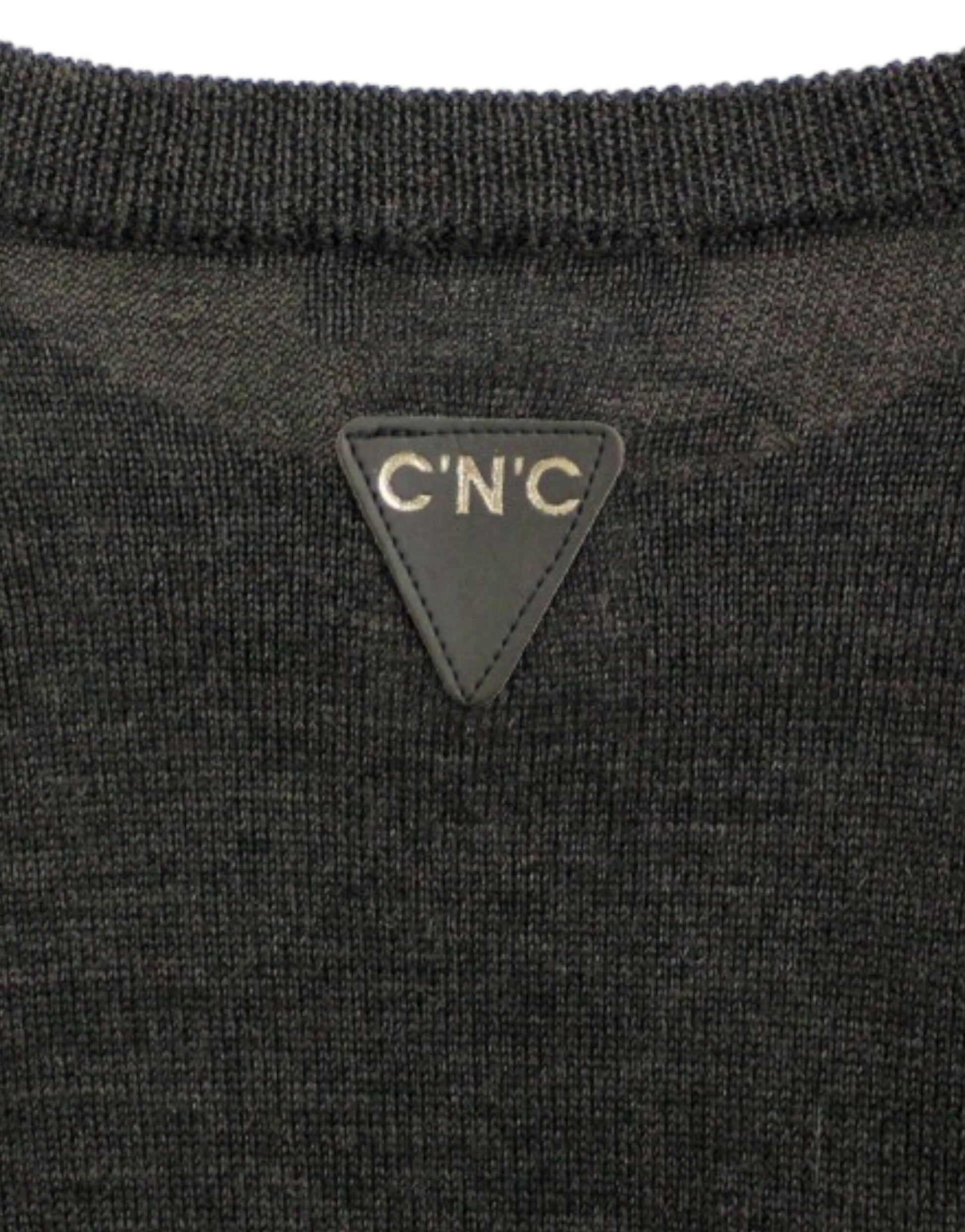 Costume National Gray crewneck pullover sweater Costume National