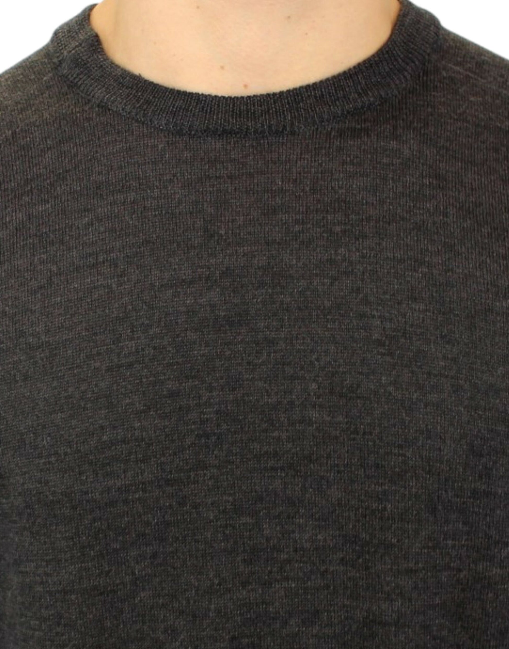 Costume National Gray crewneck pullover sweater Costume National