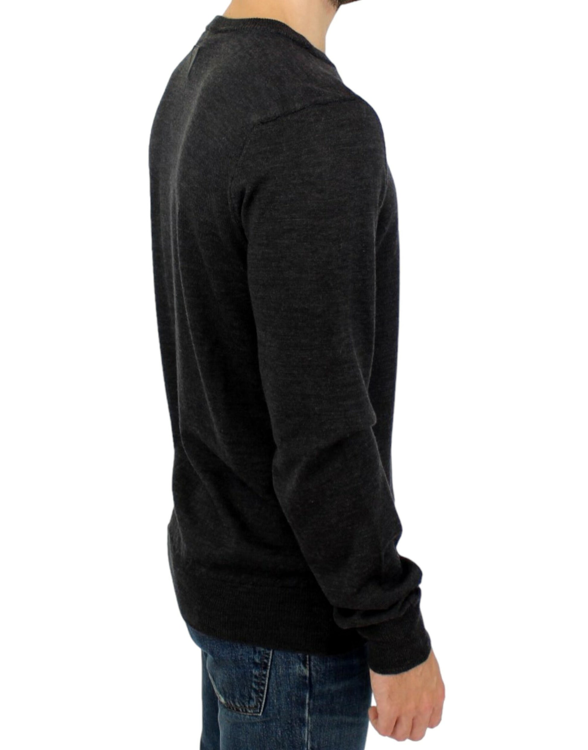 Costume National Gray crewneck pullover sweater Costume National