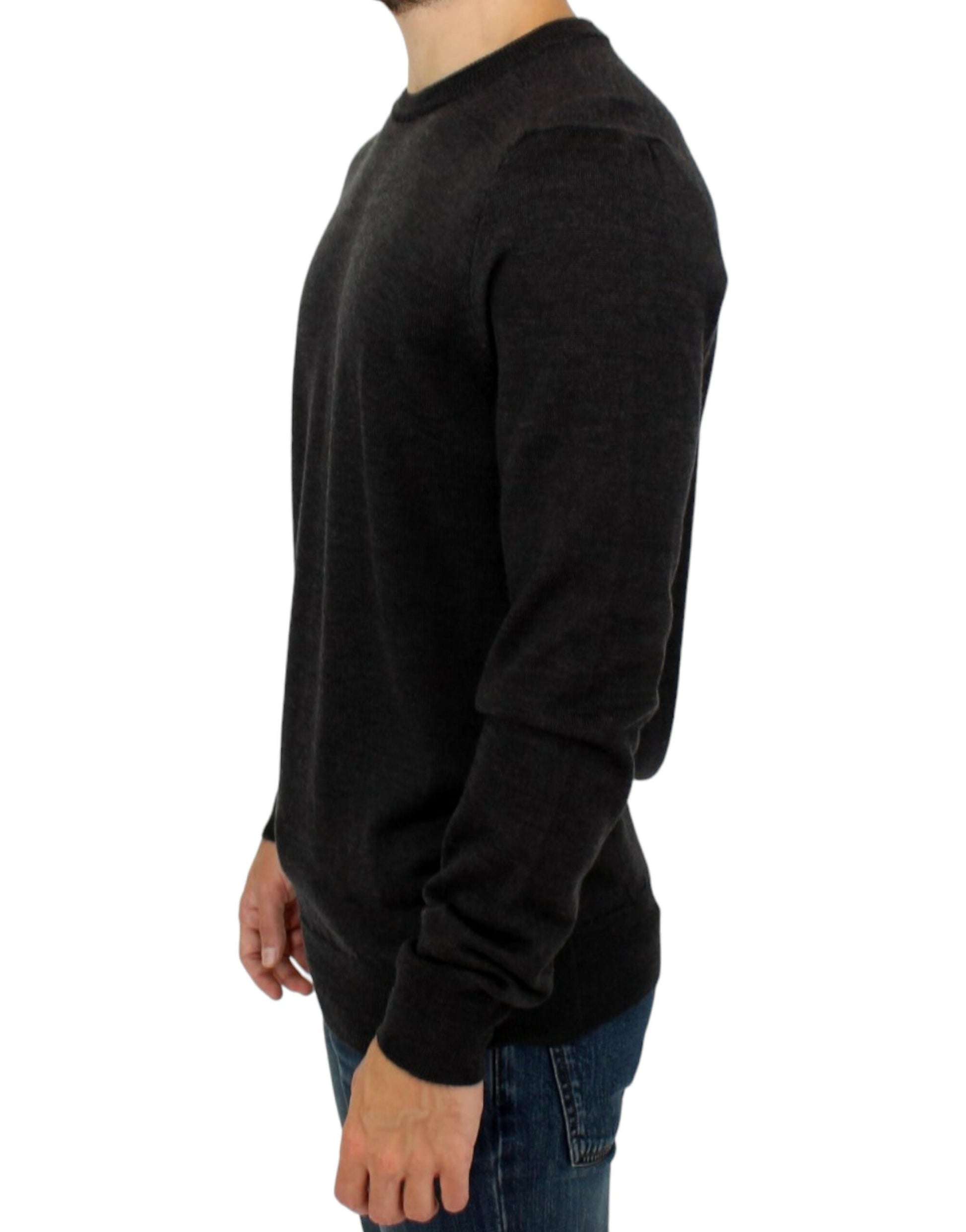 Costume National Gray crewneck pullover sweater Costume National