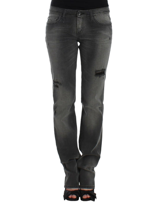 Costume National Gray straight leg jeans Costume National