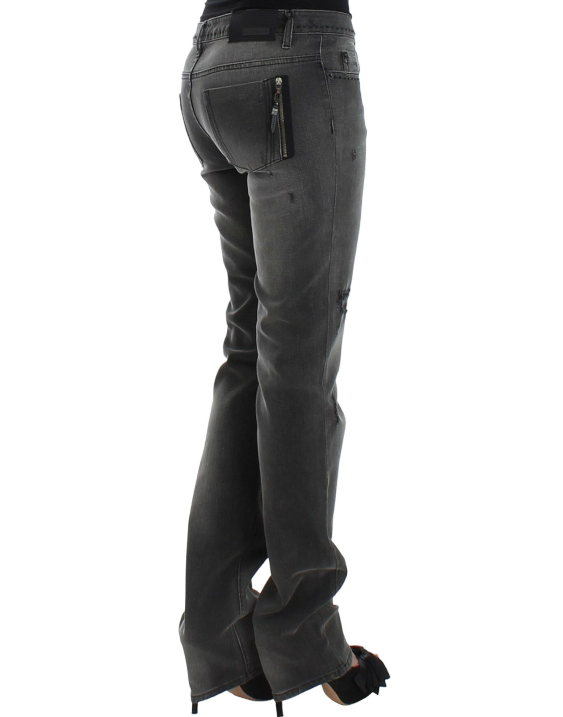 Costume National Gray straight leg jeans Costume National