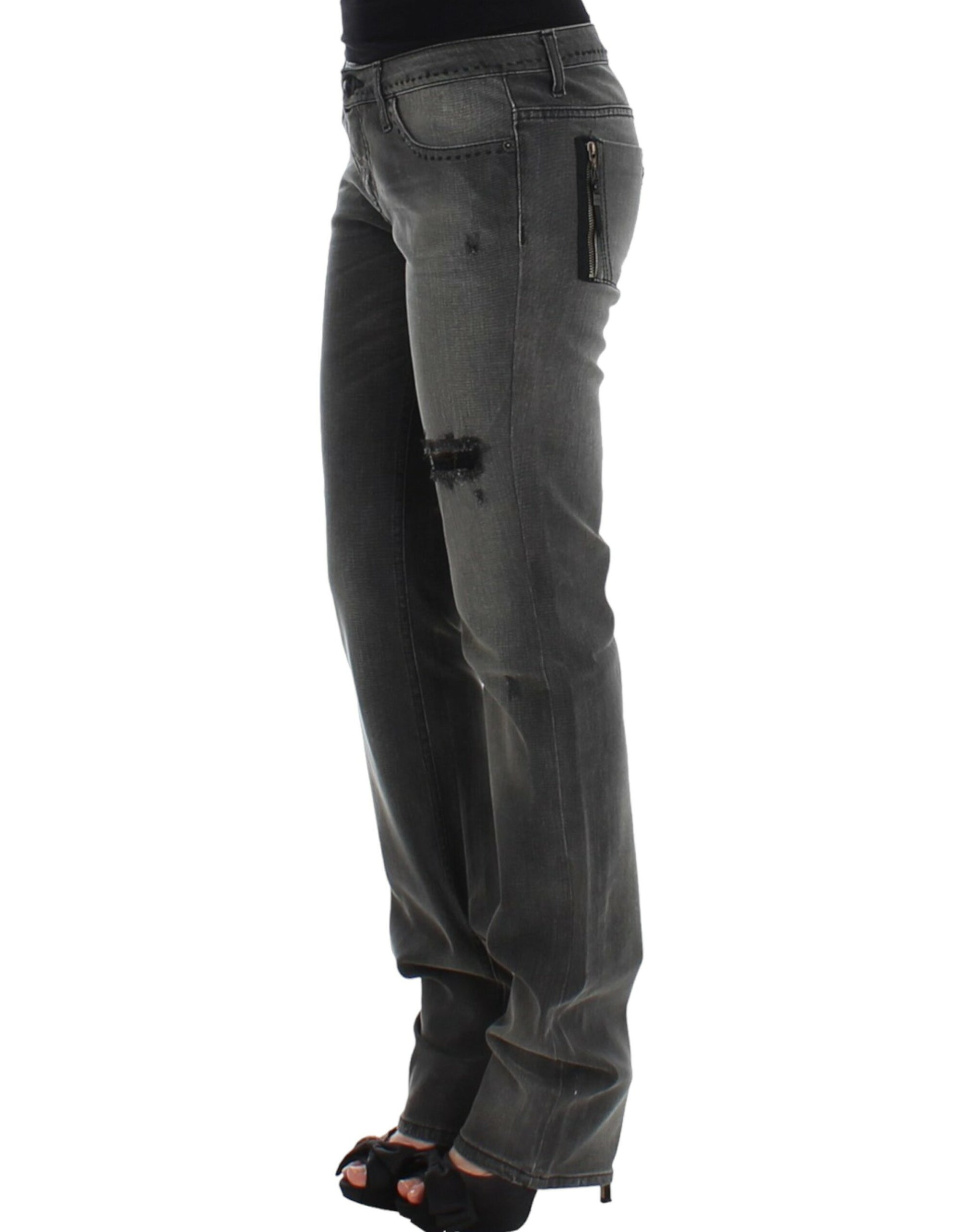 Costume National Gray straight leg jeans Costume National
