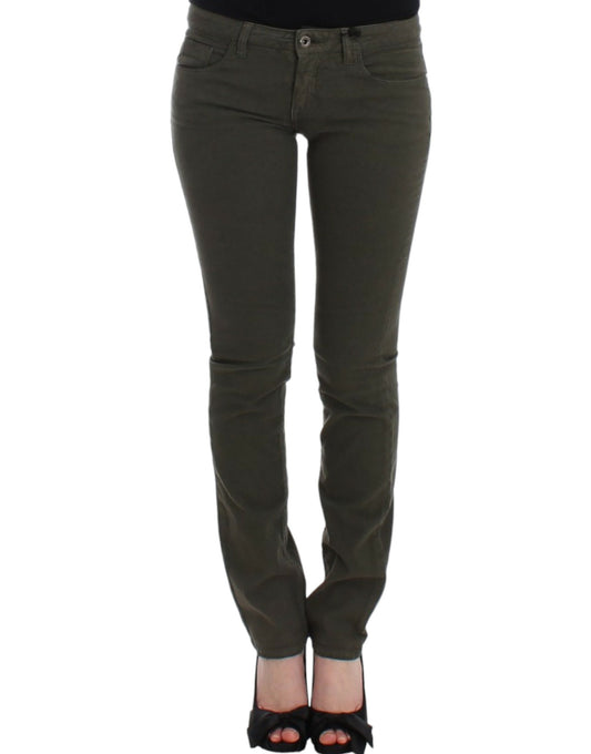Costume National Green slim leg jeans Costume National