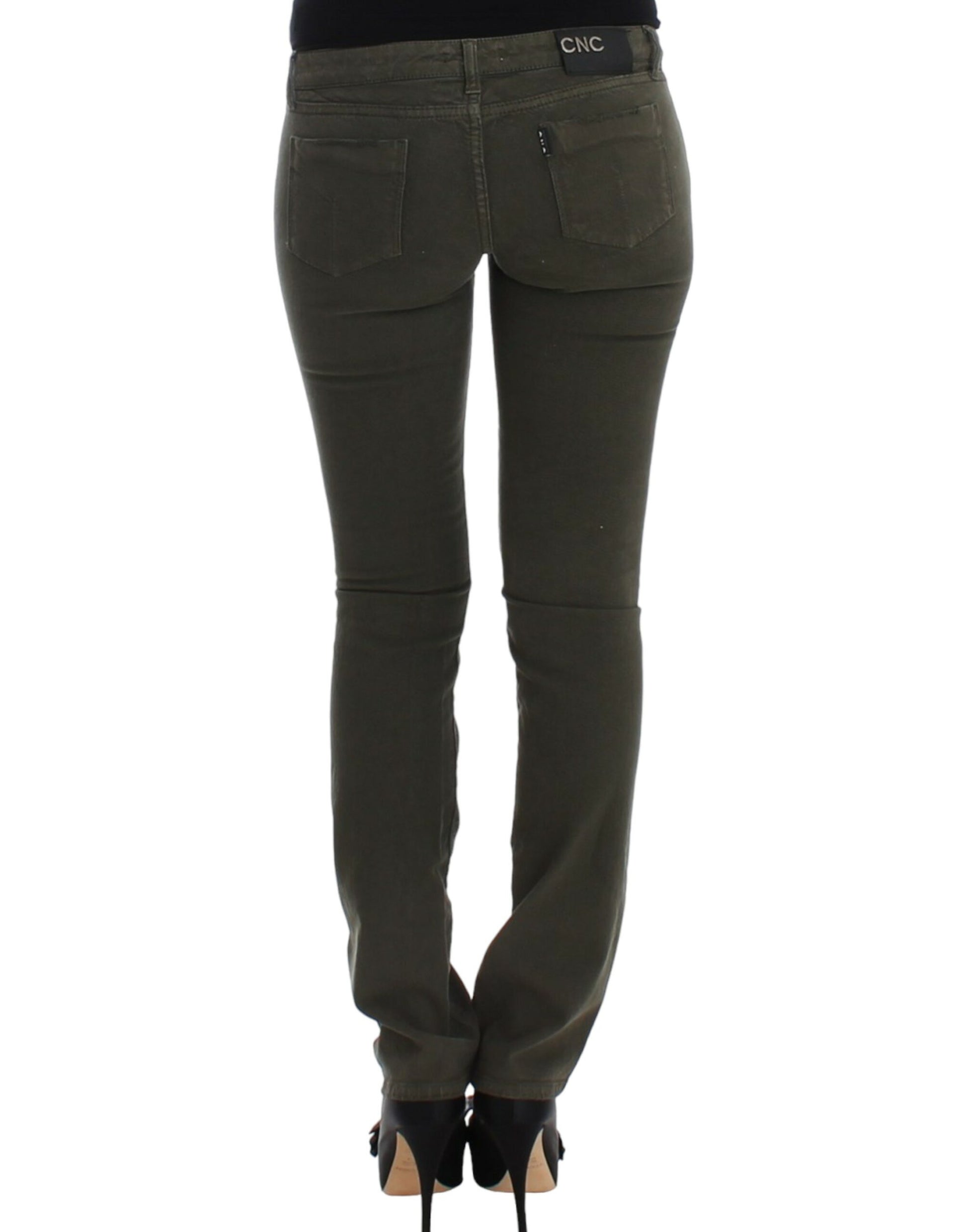 Costume National Green slim leg jeans Costume National
