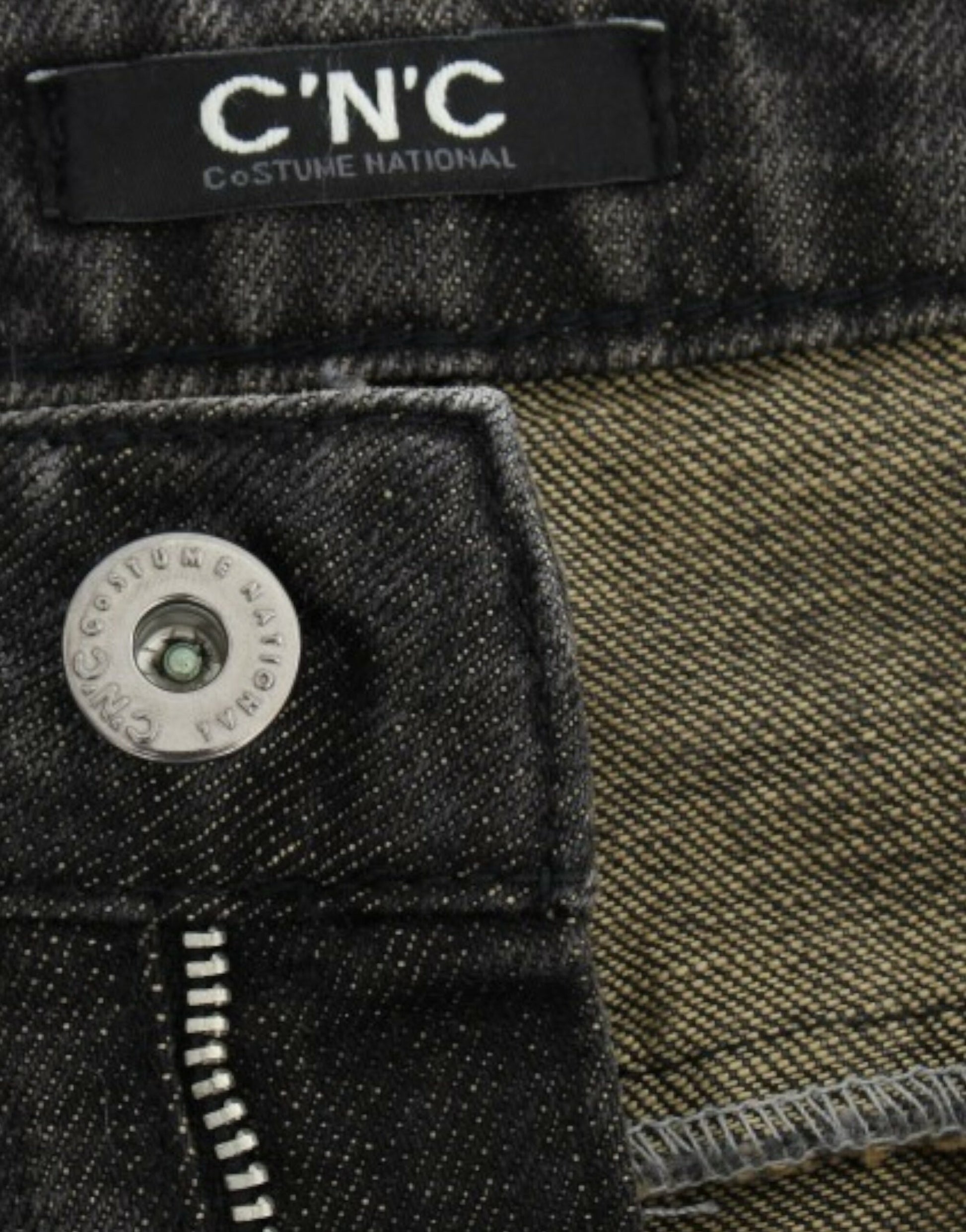 Costume National Gray distressed jeans Costume National