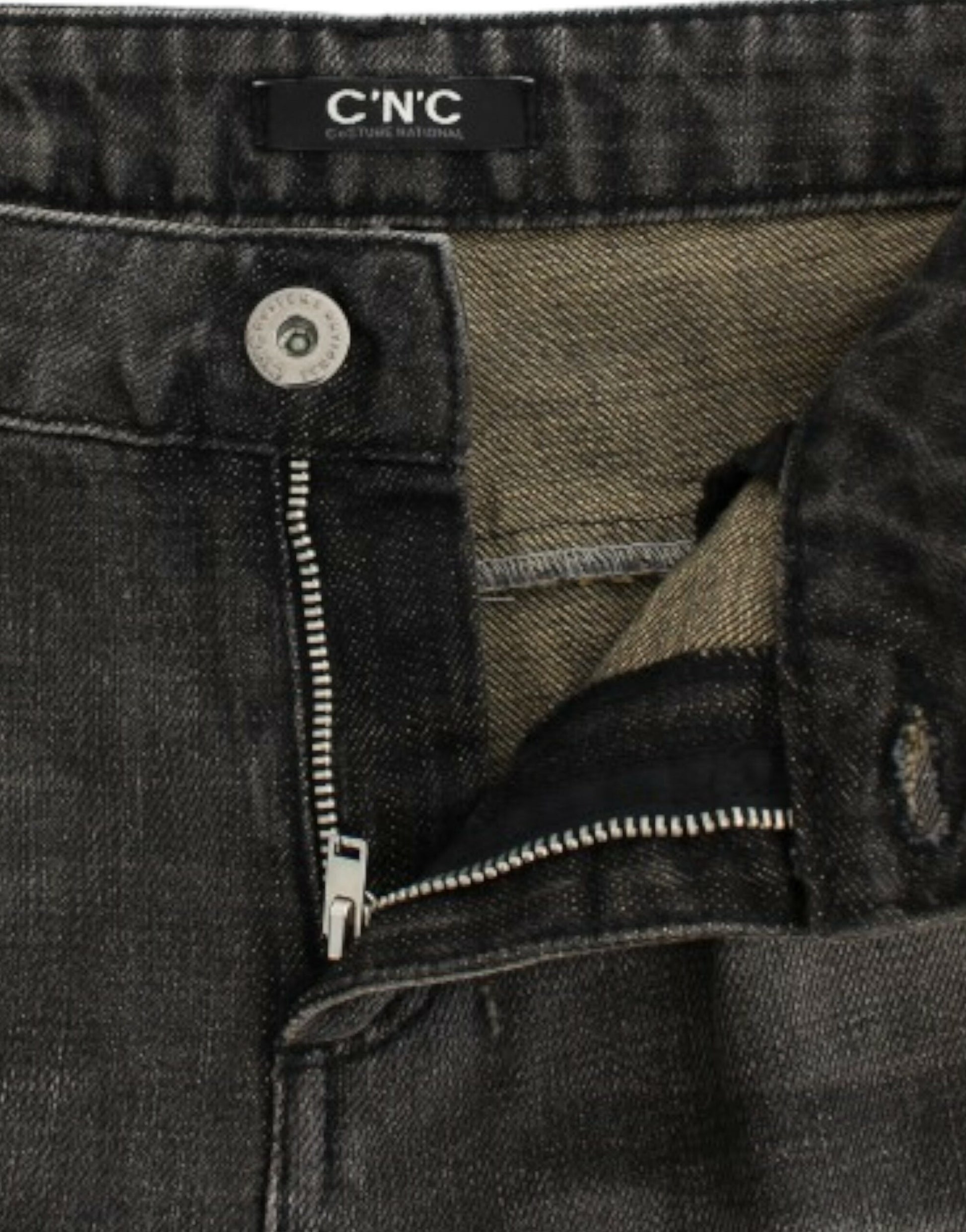 Costume National Gray distressed jeans Costume National