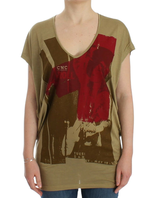 Costume National Green print shortsleeve t-shirt Costume National
