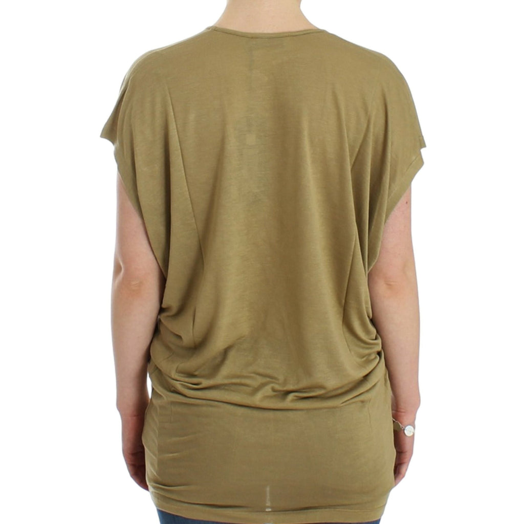 Costume National Green print shortsleeve t-shirt