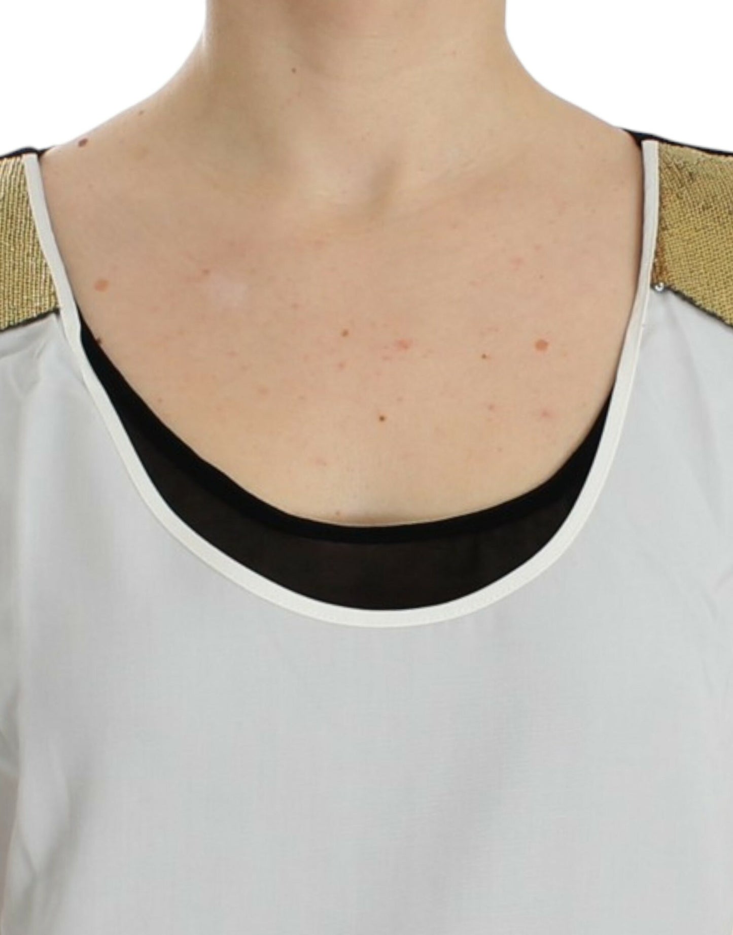 Costume National White sleeveless top Costume National