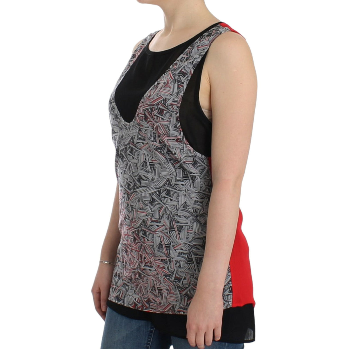 Costume National Black sleeveless top