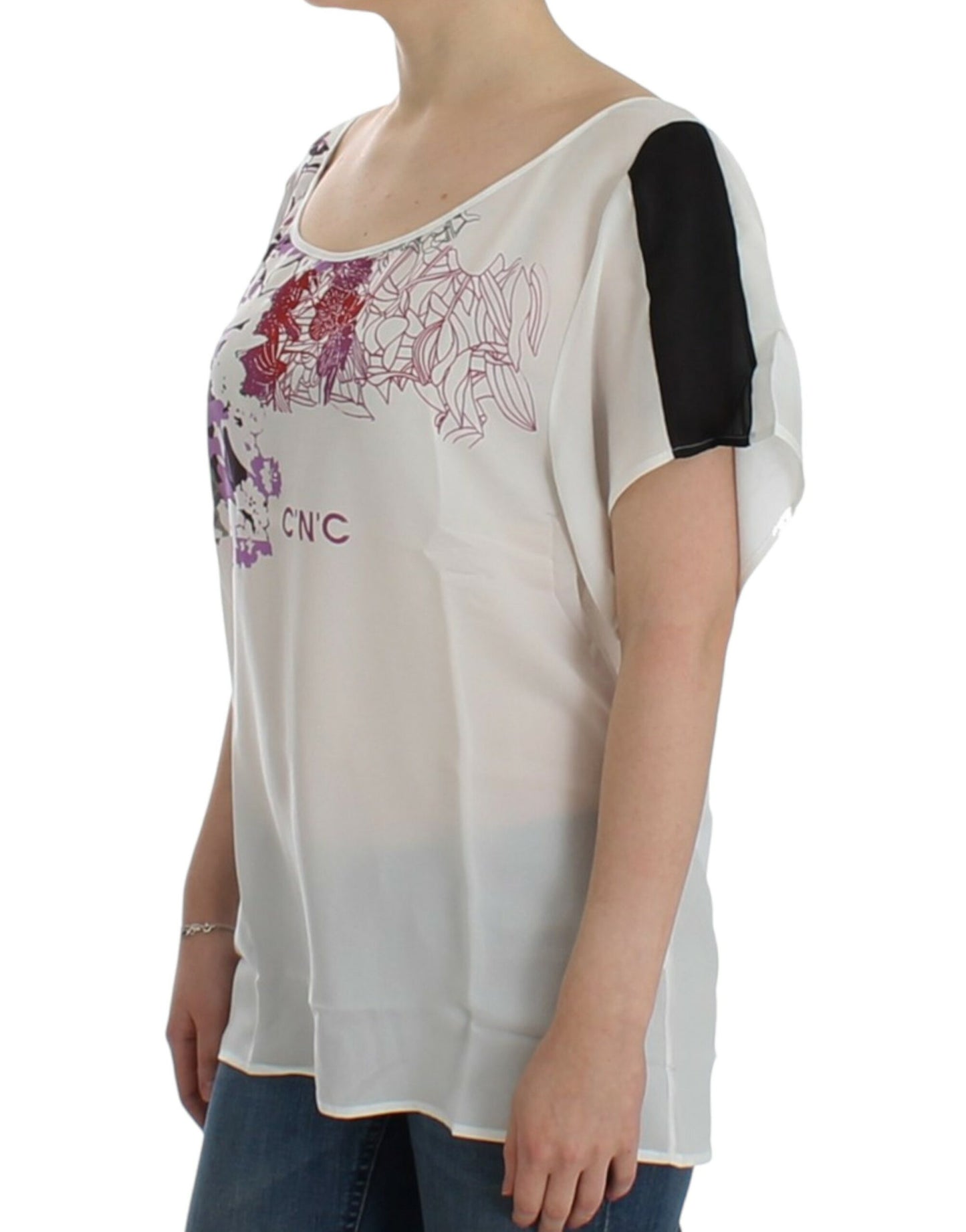 Costume National White motive print blouse Costume National