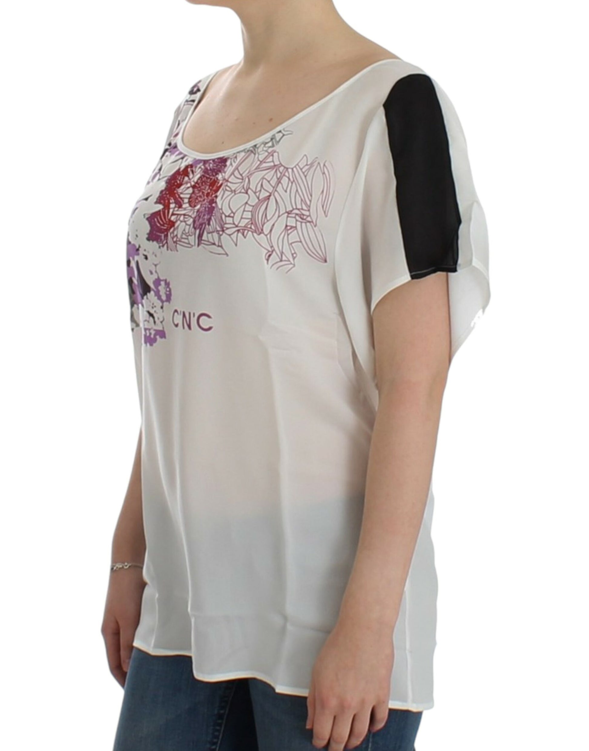 Costume National White motive print blouse Costume National