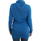 Costume National Blue knitted scoopneck sweater