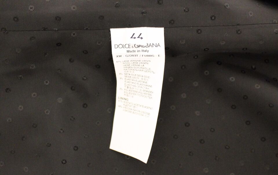 Dolce & Gabbana Black Wool Silk Stretch Dress Vest Blazer Dolce & Gabbana