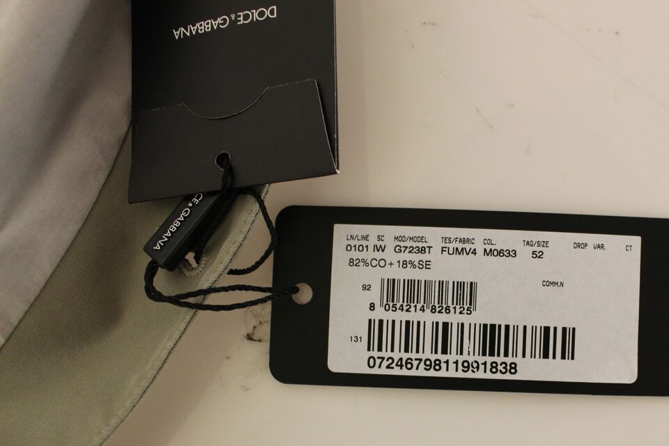 Dolce & Gabbana Beige Cotton Silk Blend Dress Vest Blazer Dolce & Gabbana