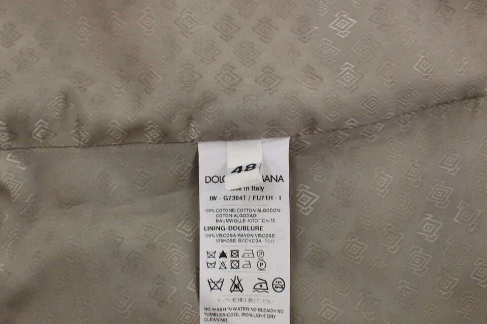 Dolce & Gabbana Black Cotton Dress Vest Blazer Jacket Dolce & Gabbana