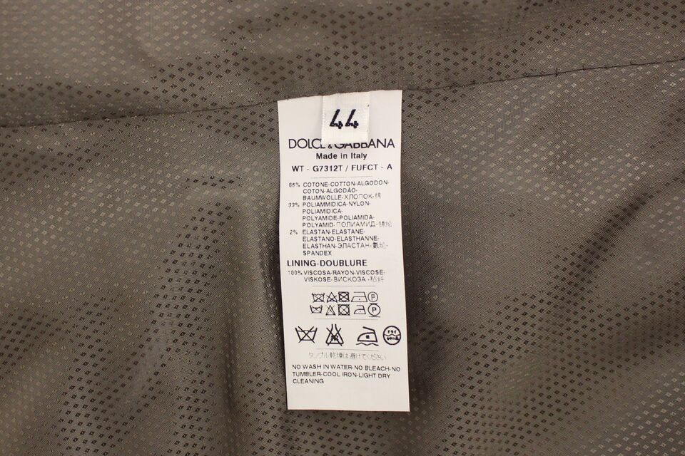 Dolce & Gabbana Beige Cotton Dress Vest Blazer Jacket Dolce & Gabbana