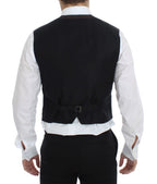 Dolce & Gabbana Brown Cotton Blend Dress Vest Gilet - Eljoys Fashion 