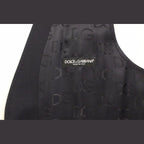 Dolce & Gabbana Gray Striped Wool Silk Dress Vest Gilet
