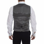 Dolce & Gabbana Gray Cotton Stretch Dress Vest Blazer