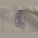 Dolce & Gabbana White Cotton Silk Blend Dress Vest Blazer