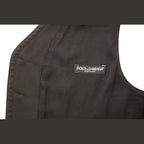 Dolce & Gabbana Black Cotton Viscose Dress Vest Blazer