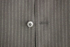 Dolce & Gabbana Black Striped Wool Single Breasted Vest - Eljoys Fashion 