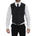 Dolce & Gabbana Gray Wool Blend Vest Gilet Weste