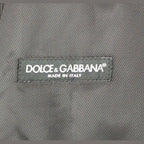 Dolce & Gabbana Black Striped Wool Single Breasted Vest
