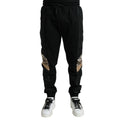 Dolce & Gabbana Black Cotton Slim Stretch Jogger Pants