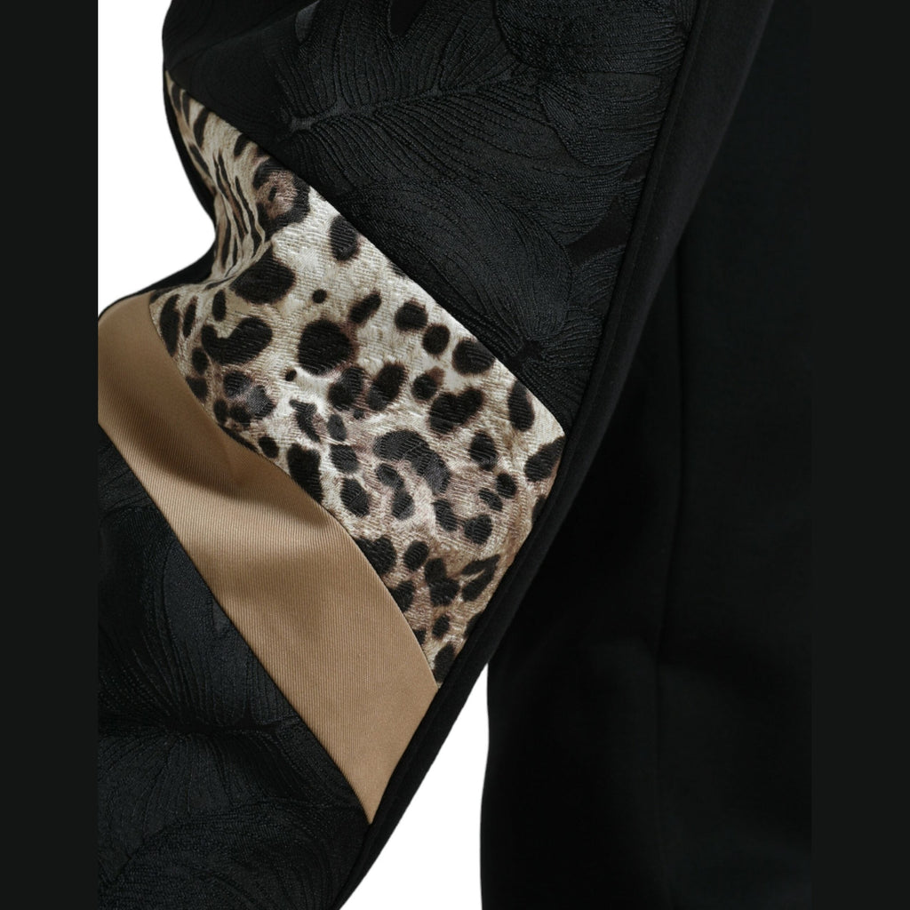 Dolce & Gabbana Black Cotton Slim Stretch Jogger Pants