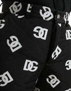 Dolce & Gabbana Black Logo DG Print Wide Leg Pants Dolce & Gabbana