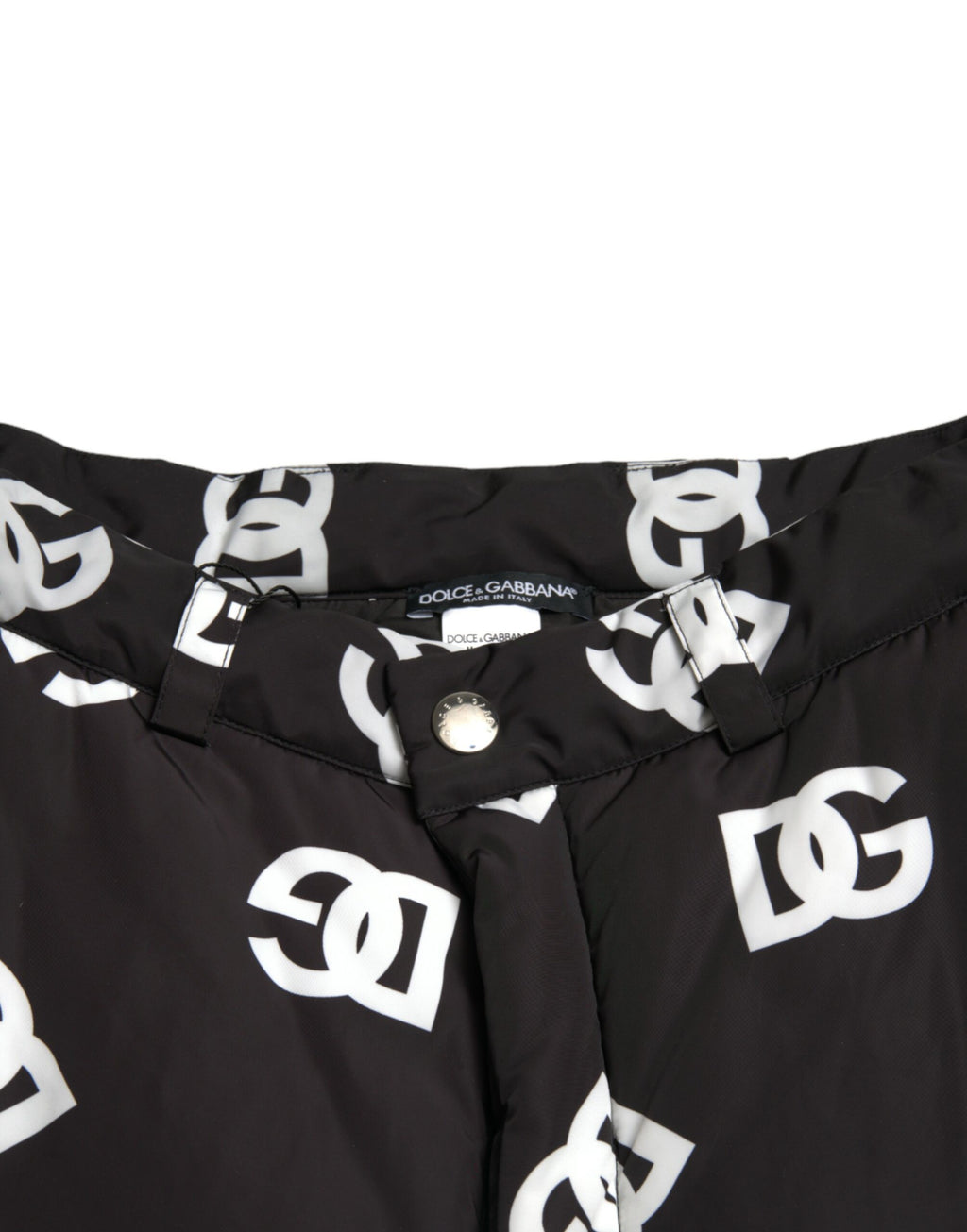 Dolce & Gabbana Black Logo DG Print Wide Leg Pants Dolce & Gabbana