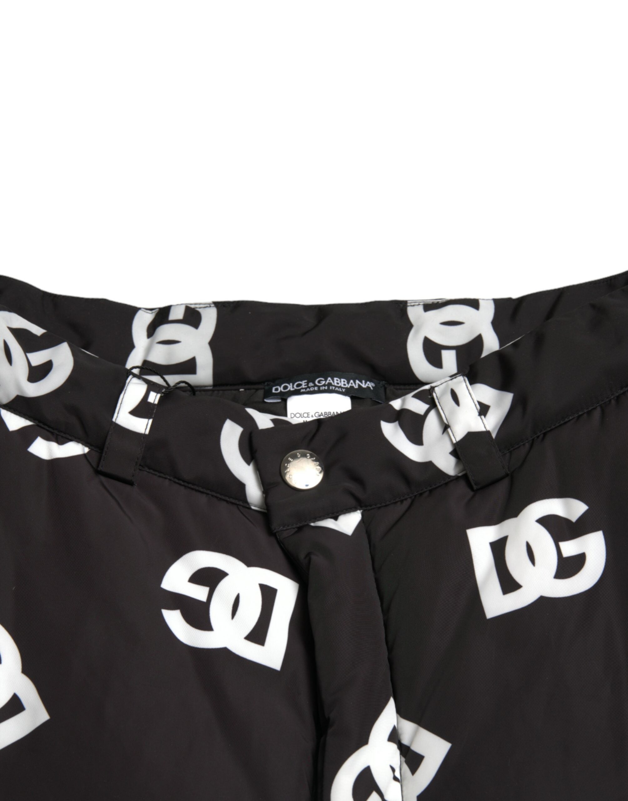 Dolce & Gabbana Black Logo DG Print Wide Leg Pants Dolce & Gabbana