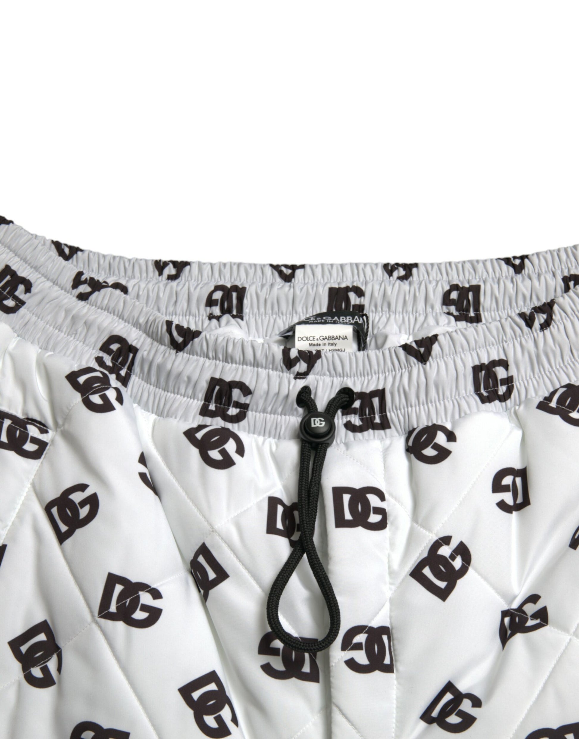 Dolce & Gabbana White Logo DG Print Men Jogger Sweatpants Pants Dolce & Gabbana